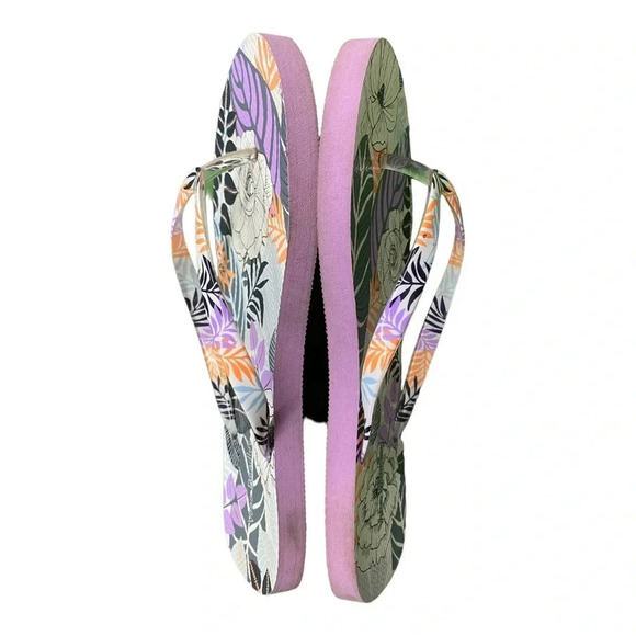 Vera Bradley floral thing flip flop size 7/8 - Picture 5 of 8